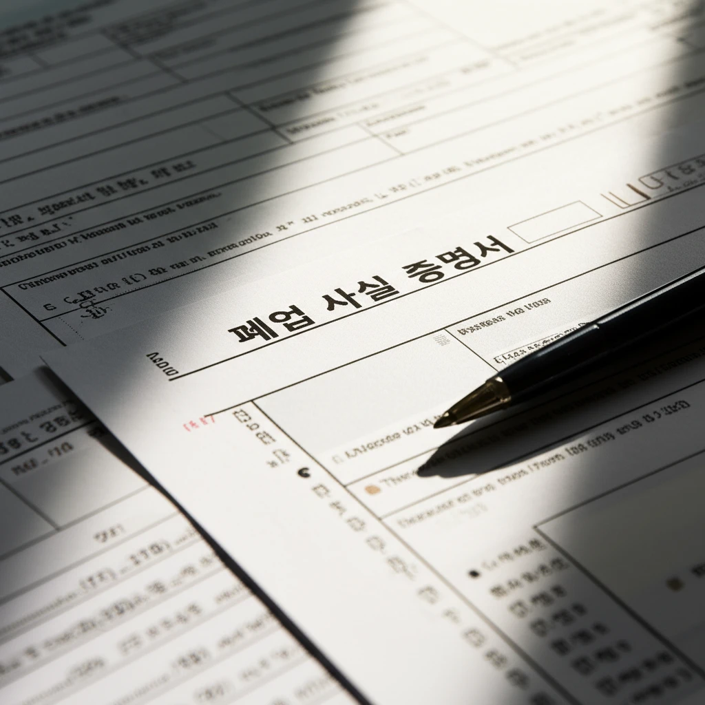 세금 관련 서류와 계산기