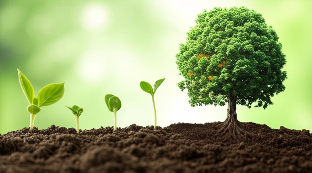 복리 효과를 상징하는 이미지