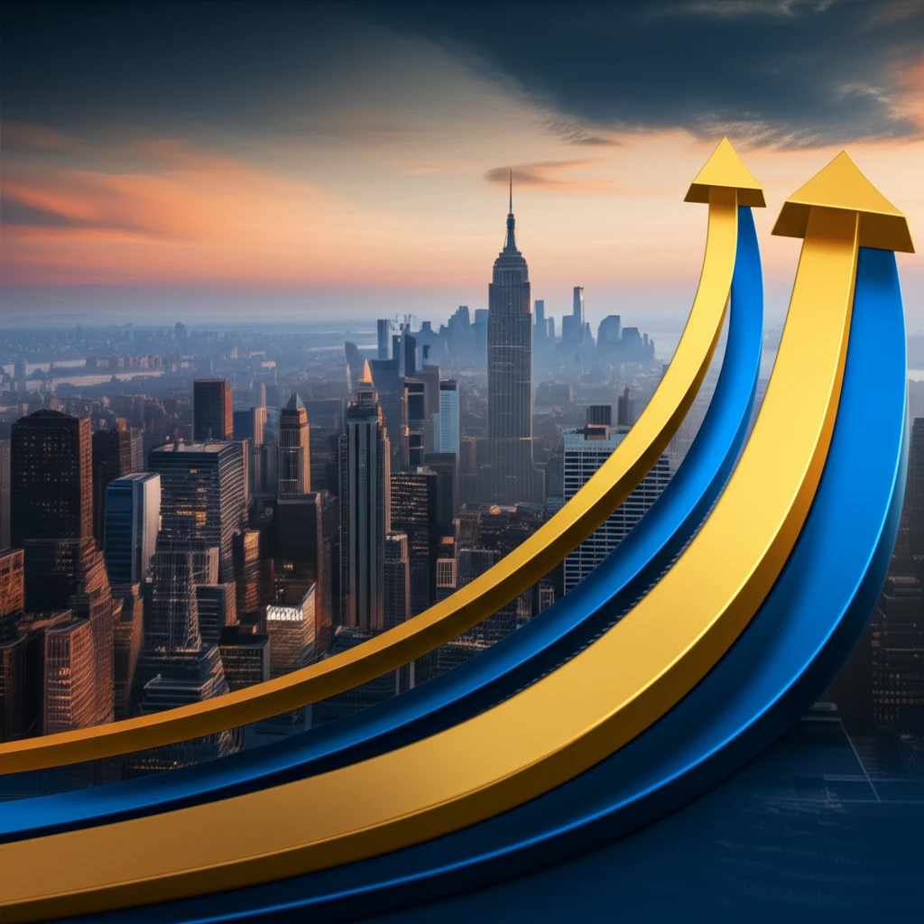 주식 차트 상승 이미지